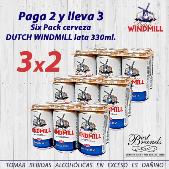 Six pack Dutch Windmill lata 330 ml. 3X2